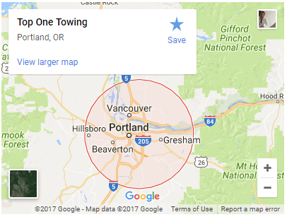 portland towing map top one